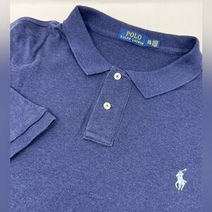Polo Ralph Lauren Men’s Short Sleeve Blue Polo w/Lt Blue Pony Sz XXL A5